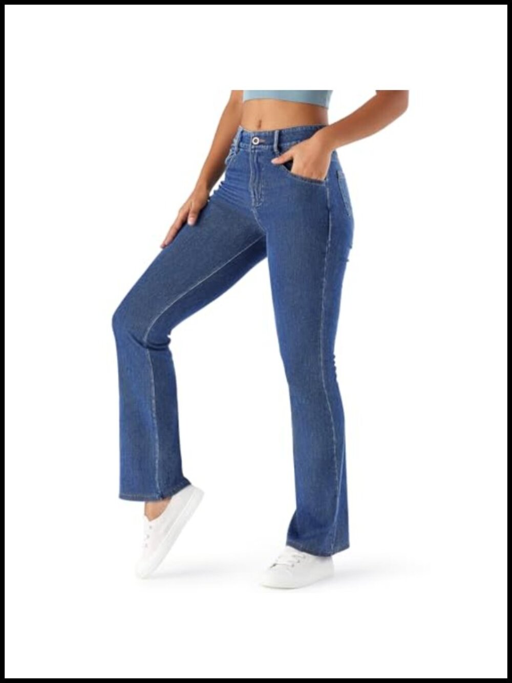 High Waisted Bootcut Jeans Stretch Comfort Jeggings Women